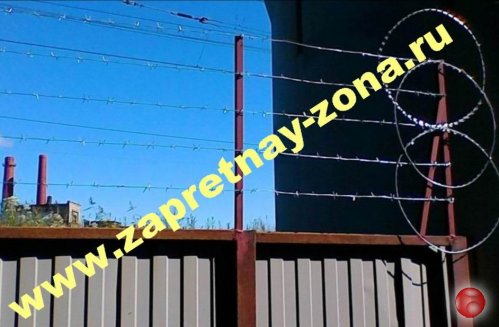 Колючая проволока Егоза  . Монтаж , продажа в Санкт-Петербурге