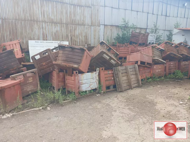 Тара, ящики, мульды, металлические 800х650х600мм